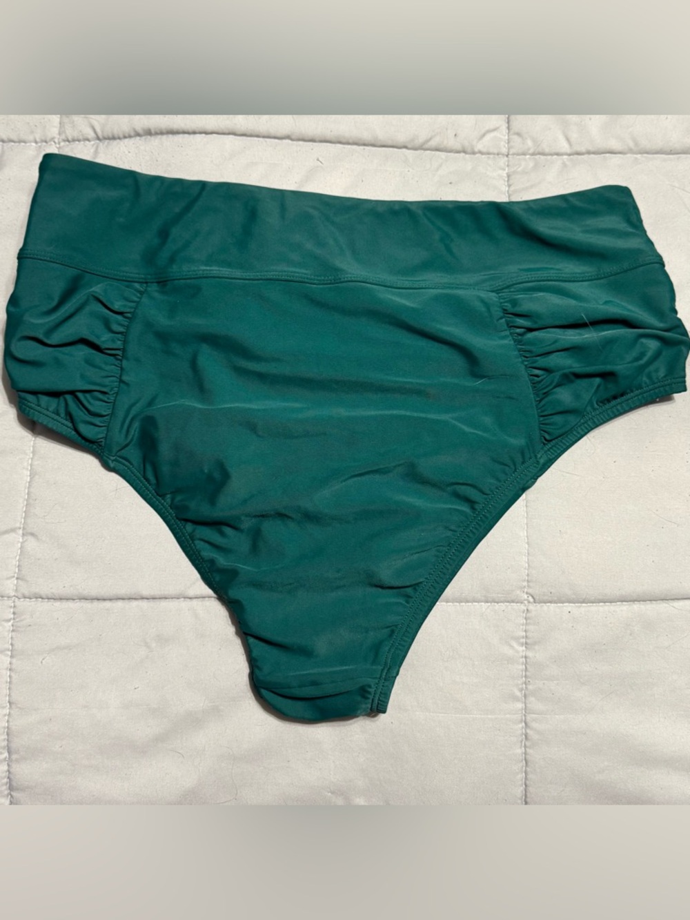 High-Rise Ruched Cheeky Swim Bottom - - Picture 6 of 6